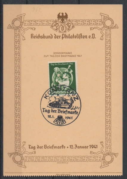 Michel Nr. 762, Tag der Briefmarke FDC mit Sonderstempel Konstanz.